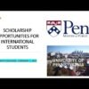 Scholarships for International Students at UPenn