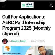 Call for Application: AERC Paid Internship Program 2025